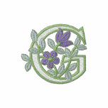 Flower Monogram Initial G