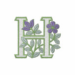 Flower Monogram Initial H