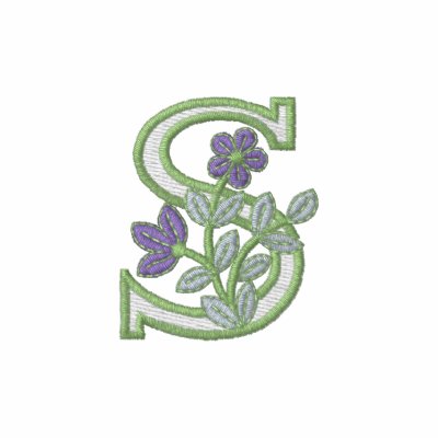 Flower Monogram Initial S