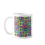 Flower mosaic coffee mug