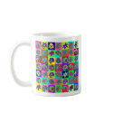 Flower mosaic mugs
