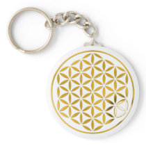 Flower Of Life 1 - Gold stamp Schlüsselbänder