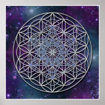 FLOWER OF LIFE - Archangel Metatron Cube Print