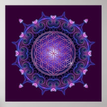 FLOWER OF LIFE / Blume des Lebens - Mandala I Posters
