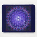 FLOWER OF LIFE / Blume des Lebens Mandala I Square Mouse Pads
