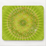 Flower Of Life | gold, big Mouse Pads