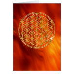 Flower Of Life | gold, small cards