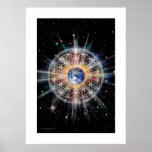Flower of Life on Earth Posters