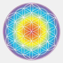 Flower of Life ~ Rainbow Stickers