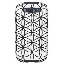 Flower of Life Simple Sacred Geometry Galaxy SIII Covers