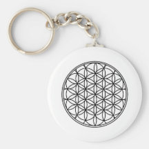 Flower of Life Simple Sacred Geometry Key Chain
