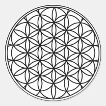 Flower of Life Simple Sacred Geometry Stickers