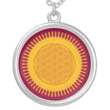 Flower Of Life - yellow sunny Custom Necklace