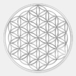 Flower Of Live / silver Sticker