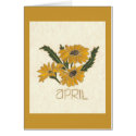 FLOWER OF THE MONTH APRIL cards