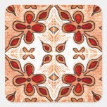 Flower Orange Inspired by Portuguese Azulejos Stickers