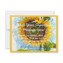 Flower Painting Invitation Flyer Rackcard Art
