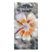 Flower painting photo greeting card