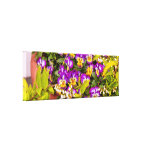 Flower - Pansy - Purple Posies Stretched Canvas Prints