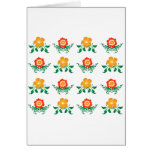 Flower Pattern: Vector Drawing: Cards