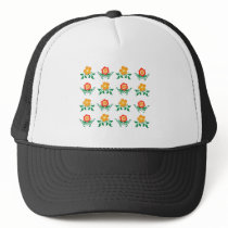 Flower Pattern: Vector Drawing: Trucker Hat
