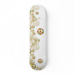 Flower Peace Symbol Skateboard