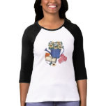 Flower Pot Fitted 3/4 Raglan Sleeve T-shirt