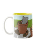 Flower Pot Kittens Mug