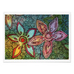 Flower Potato Carving with swirls Photograph