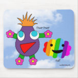 Flower Power and Fluff Mousepad