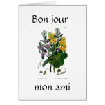 flower power, Bon jour, mon ami Cards