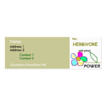 Flower Power Business Card Template