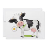 Flower Power Cow invitations