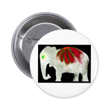 Flower Power Elephant Buttons