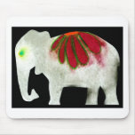 Flower Power Elephant Mouse Pads