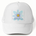 FLOWER POWER GIRL LIGHT BLUE hats
