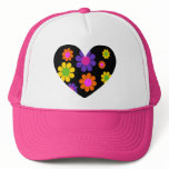 Flower Power Heart Hats