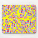 Flower Power Hearts Mouse Mat