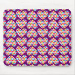 Flower Power Hearts Mousepad