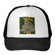 Flower Power in Gold and White Trucker Hat