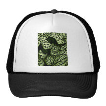 Flower Power in Green and Brown Trucker Hat