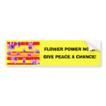FLOWER POWER NOW! bumper stickers