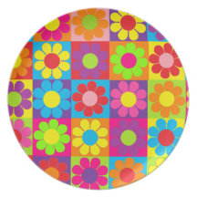 Flower Power Party Plates