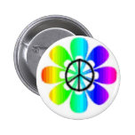 flower power - peace sign MERCHANDISE! Pin