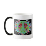 Flower Power Peace Sign Morphing Mug