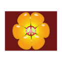 Flower Power Peace Sign postcards