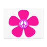 Flower Power Peace Sign Postcard