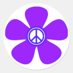 Flower Power Peace Sign Sticker