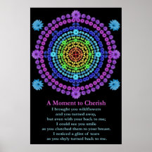 Flower Power Poster with A Moment to Cherish