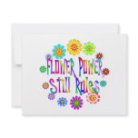 Flower Power Rules Invitations